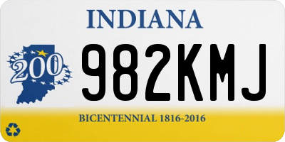 IN license plate 982KMJ