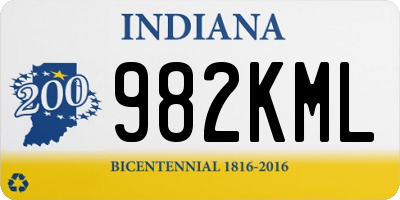 IN license plate 982KML