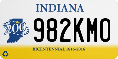 IN license plate 982KMO