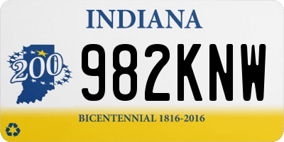 IN license plate 982KNW