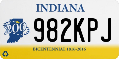 IN license plate 982KPJ