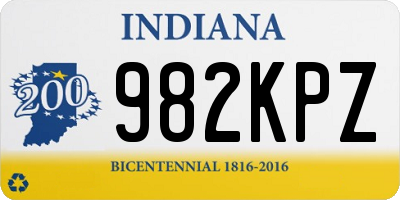 IN license plate 982KPZ