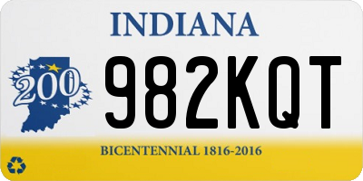 IN license plate 982KQT