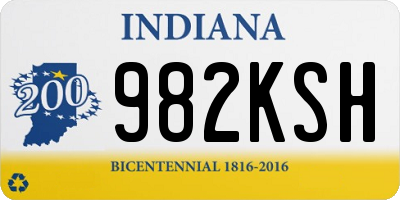 IN license plate 982KSH