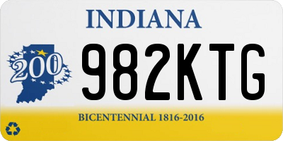 IN license plate 982KTG