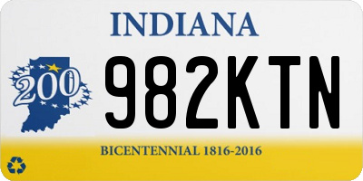 IN license plate 982KTN