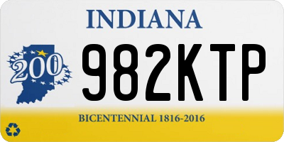 IN license plate 982KTP