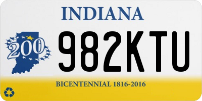 IN license plate 982KTU