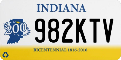 IN license plate 982KTV