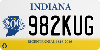 IN license plate 982KUG