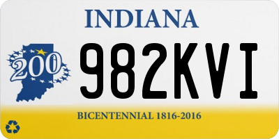 IN license plate 982KVI