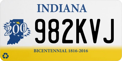 IN license plate 982KVJ