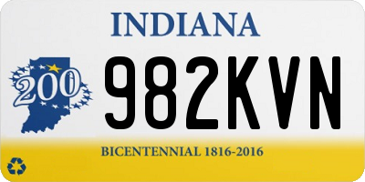 IN license plate 982KVN