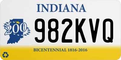 IN license plate 982KVQ