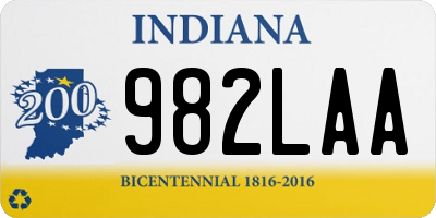 IN license plate 982LAA