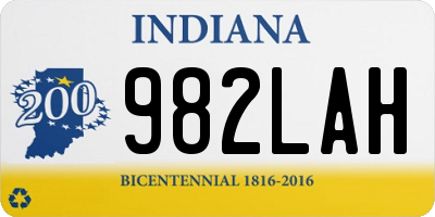 IN license plate 982LAH
