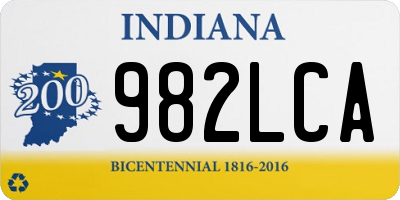 IN license plate 982LCA