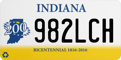 IN license plate 982LCH