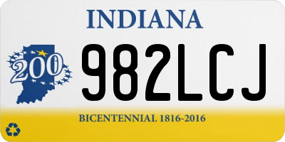 IN license plate 982LCJ