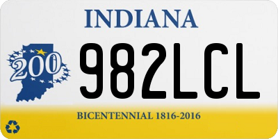IN license plate 982LCL