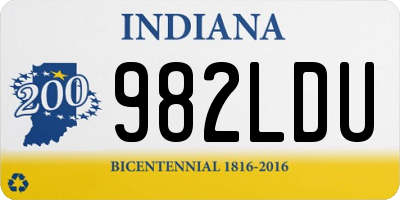 IN license plate 982LDU