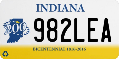 IN license plate 982LEA