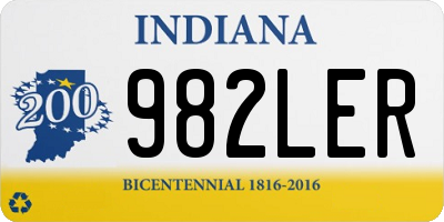 IN license plate 982LER