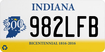 IN license plate 982LFB