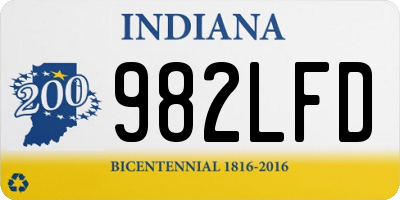 IN license plate 982LFD