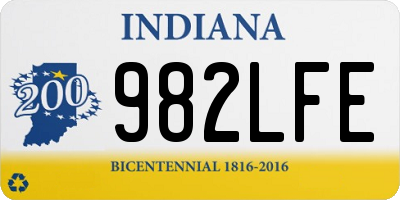 IN license plate 982LFE