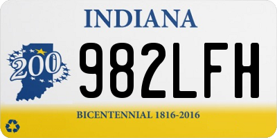 IN license plate 982LFH