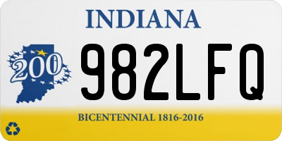 IN license plate 982LFQ