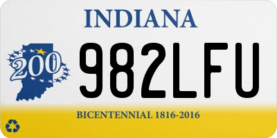 IN license plate 982LFU