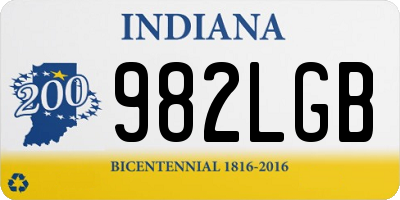 IN license plate 982LGB