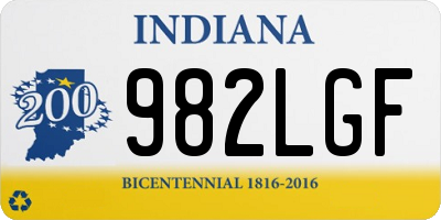 IN license plate 982LGF