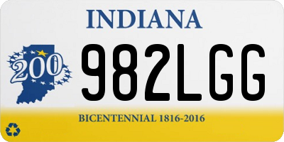 IN license plate 982LGG