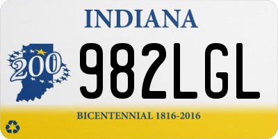 IN license plate 982LGL