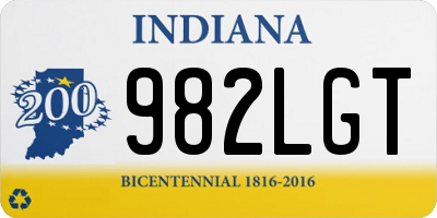 IN license plate 982LGT