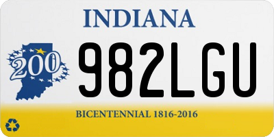 IN license plate 982LGU
