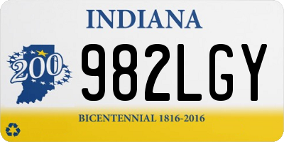 IN license plate 982LGY
