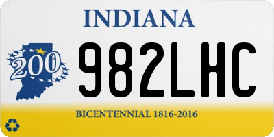IN license plate 982LHC