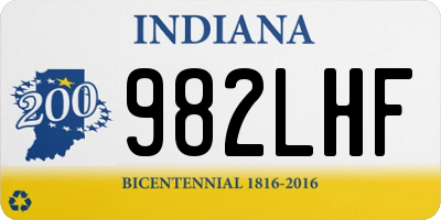 IN license plate 982LHF