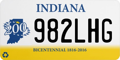 IN license plate 982LHG