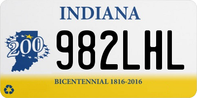 IN license plate 982LHL