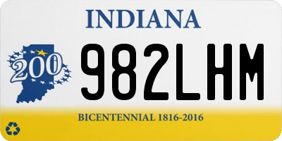 IN license plate 982LHM