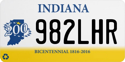 IN license plate 982LHR