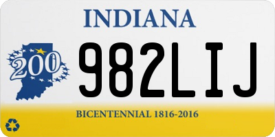 IN license plate 982LIJ