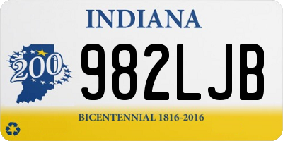 IN license plate 982LJB