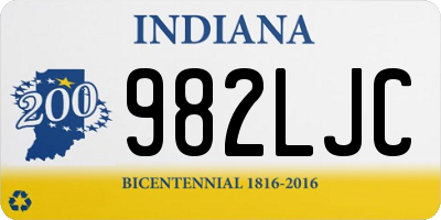 IN license plate 982LJC