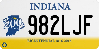 IN license plate 982LJF